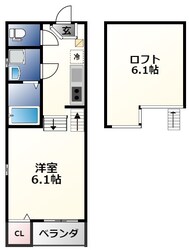 ネイブテラス放出西の物件間取画像